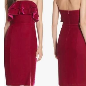 Strapless Velvet dress